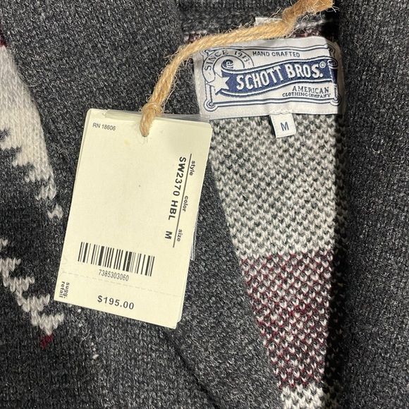 Brand new Schott cardigan wool nylon blend. Multiple sizes available. - Picture 3 of 5